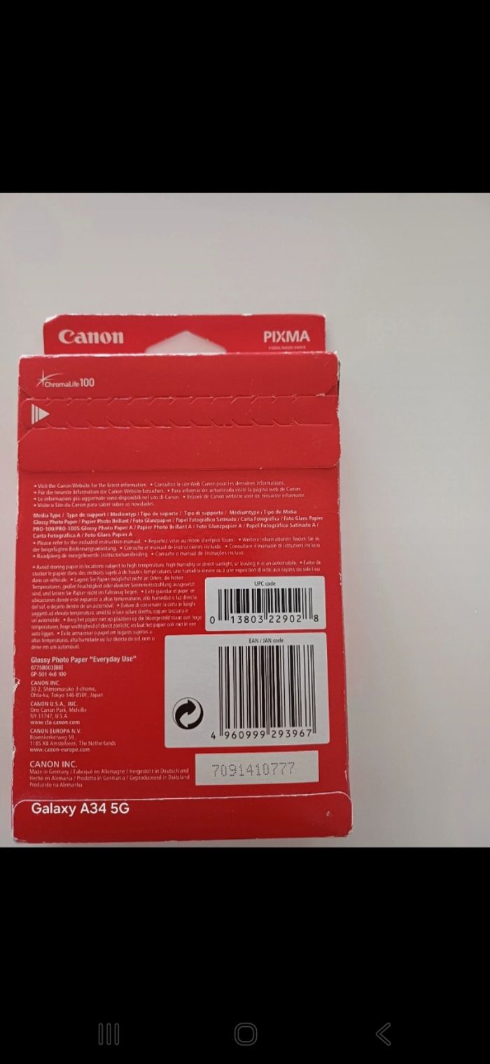 Papier photo glacé canon - photo numéro 2