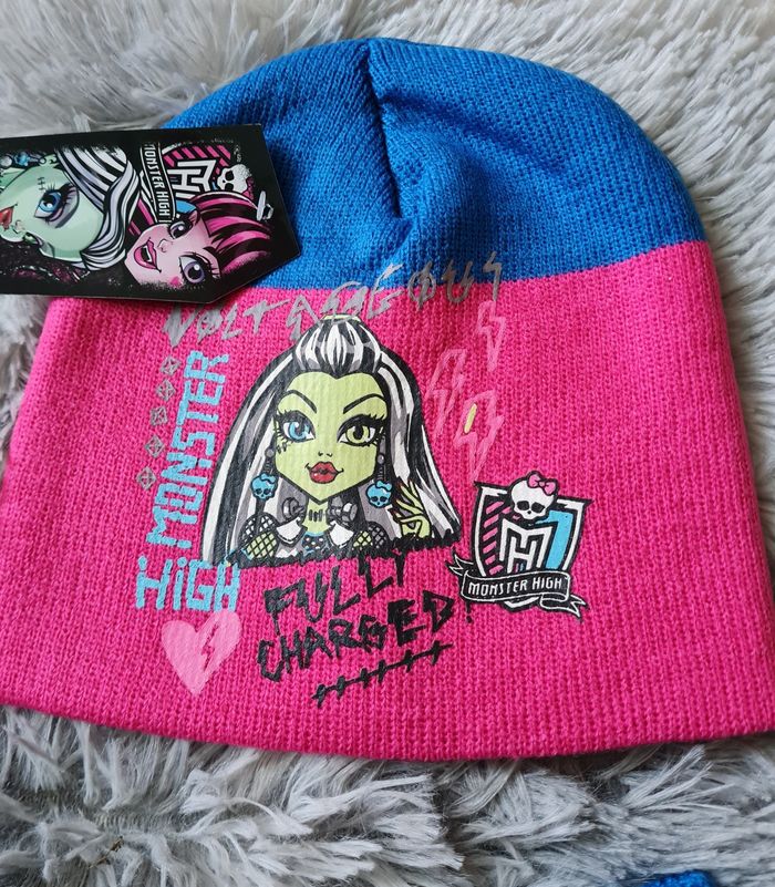 ensemble Monster High bonnet 54 cm écharpe gants - photo numéro 9