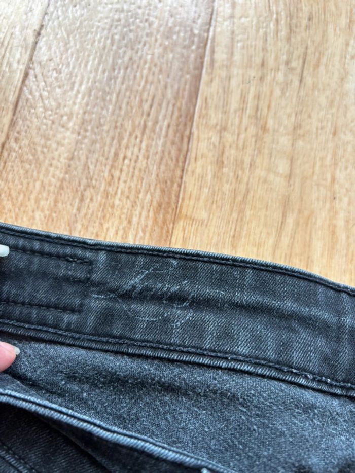 Jean femme levi’s demi curve San Francisco skinny mi taille gris noir anthracite y2k taille L/40 - photo numéro 9