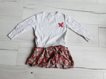 Vêtement fille robe pull jupe détachable Vert Baudet 3 ans