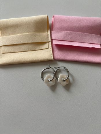 Créole pendentif fleur