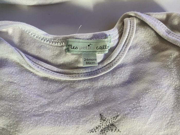 Lot de 8 boby  taille 24 mois mes petits cailloux - photo numéro 2
