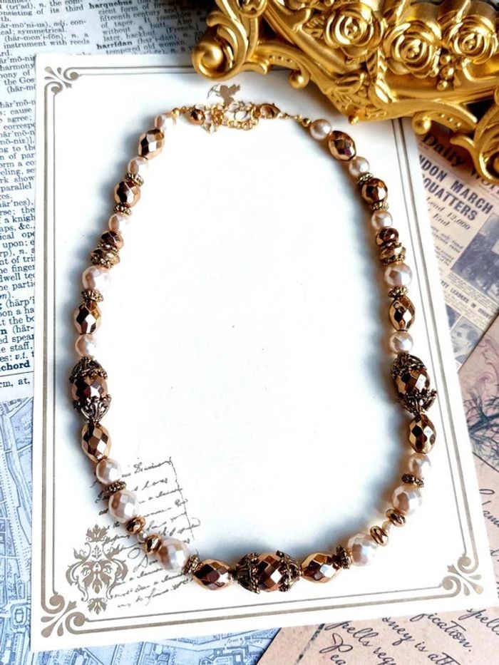 Magnifique collier de perles vintage - photo numéro 7