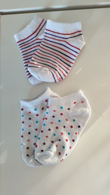 Lot de deux paires de socquettes