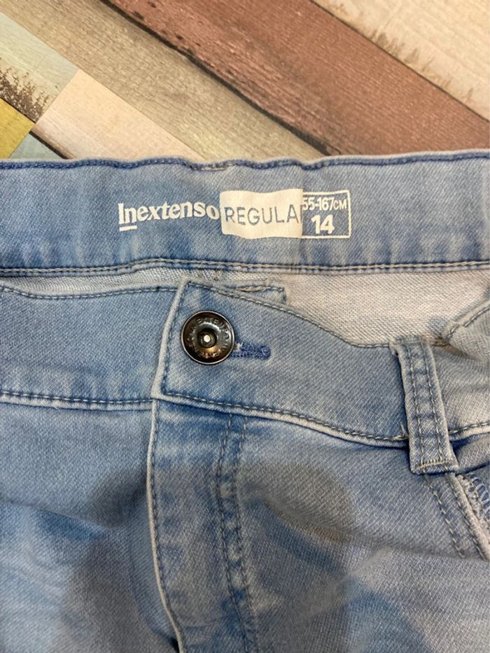 Short jeans bleu clair - photo numéro 3