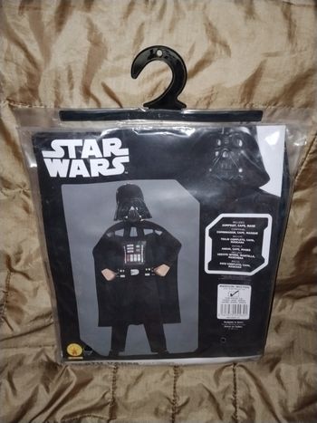 déguisement disney dark vador star wars taille 5/6 ans 