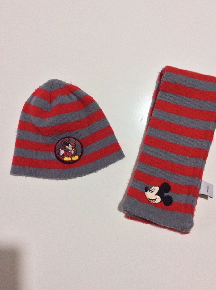 Écharpe et bonnet Mickey - photo numéro 4