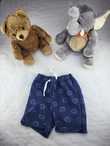 Short en coton bleu marine inextenso 86cm