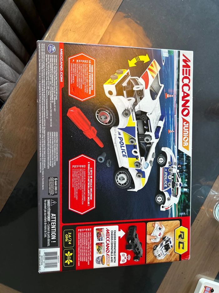 Meccano Junior voiture de police télécommandée - photo numéro 2