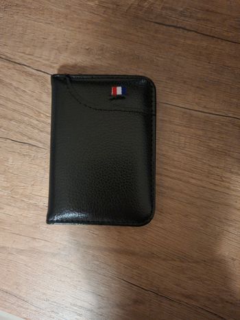 Porte carte logo tricolore