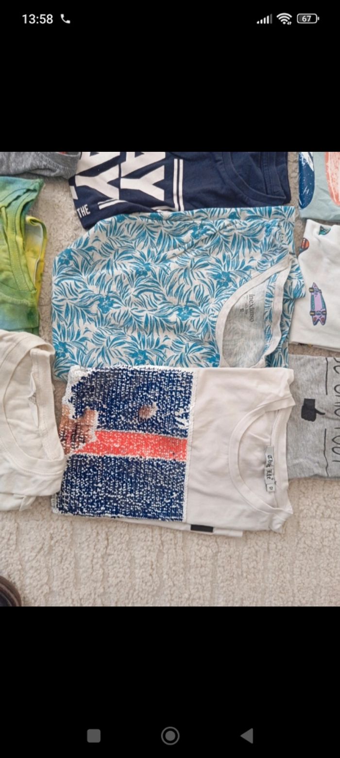 Lot de t shirts mc 12 ans - photo numéro 6