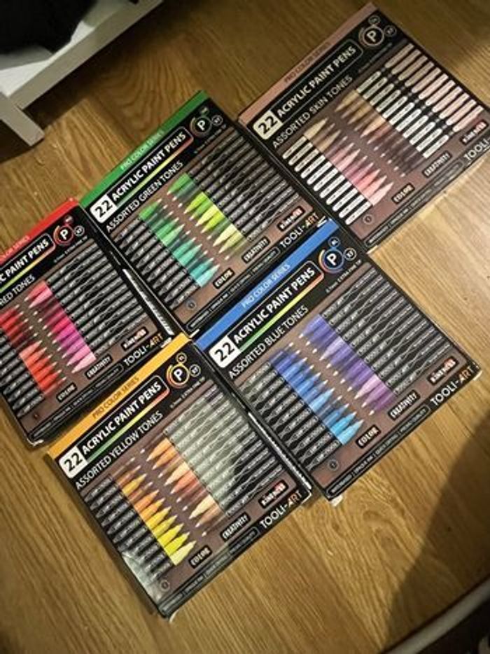 Lots de 5 boîtes de tooli art