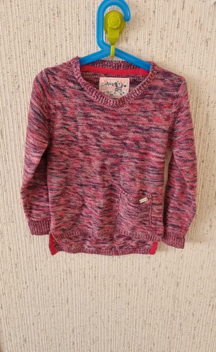 Pull rose violet taille 6 ans complices