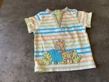 TEE shirt girafe hippopotame