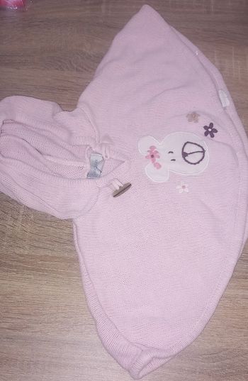 Poncho laine  fille taille 1 mois