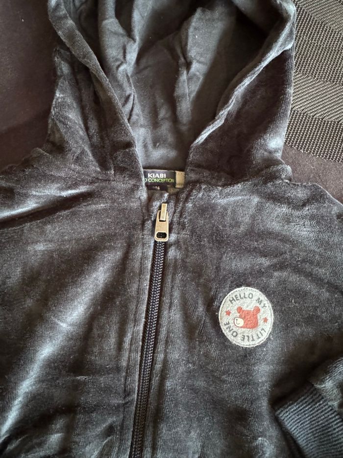 Ensemble velours Kiabi 24 mois bleu - photo numéro 4