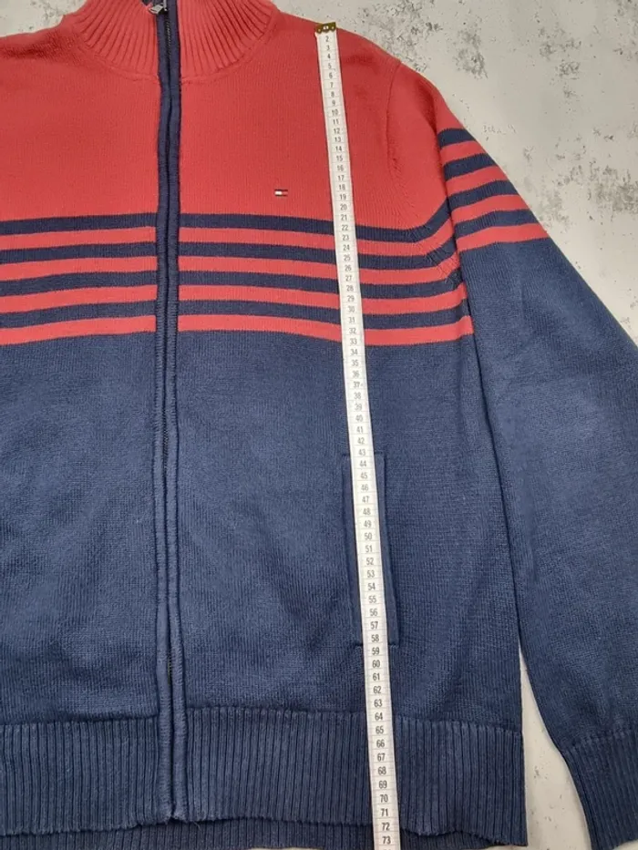 Veste zippée Tommy Hilfiger XL Hommes rouge & bleu marine (mesures en photos) - photo numéro 9