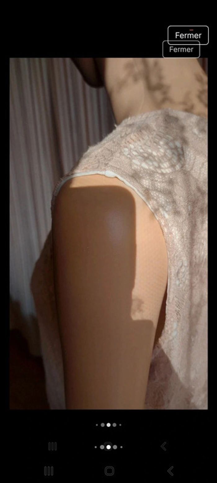 Magnifique Robe dentelles beige Paprika L - photo numéro 10