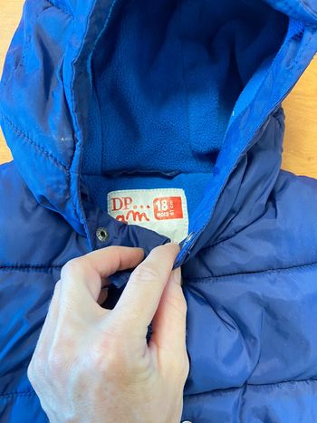 Doudoune 18 mois bleu