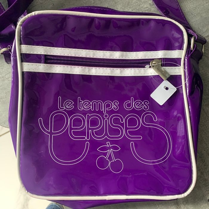 Sacoche violette le temps des cerises - photo numéro 3