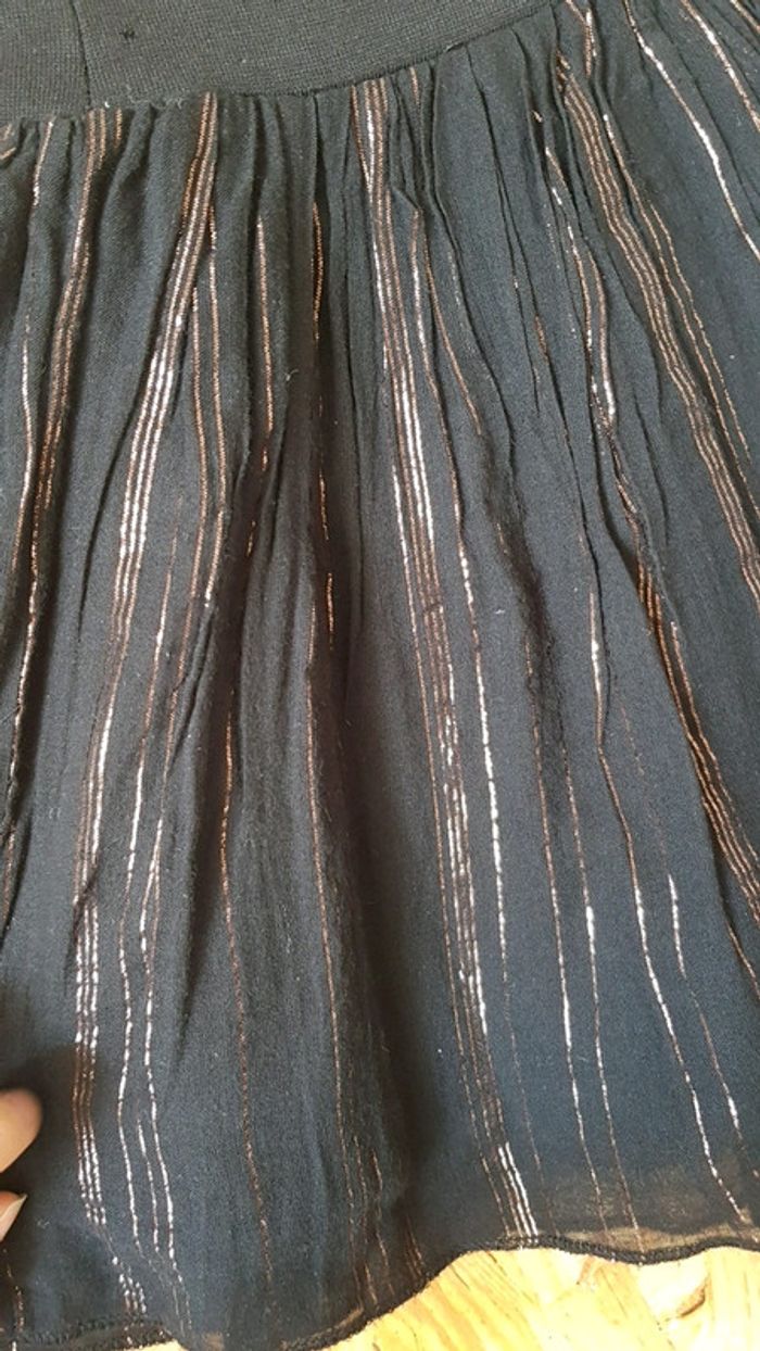 Mini jupe noir cuivré - photo numéro 3