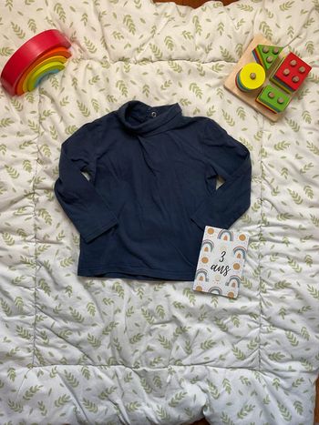 sous pull col roulé marine in extenso 3 ans