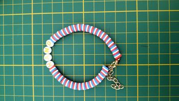 Bracelet adulte bleu blanc rouge