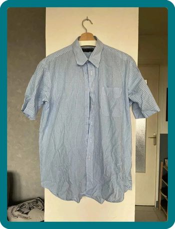 Chemise à carreaux bleus