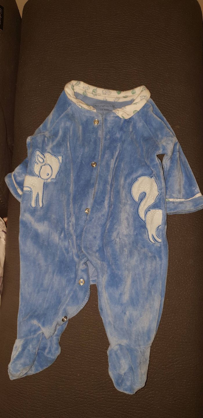 Sergent major grenouillère velour