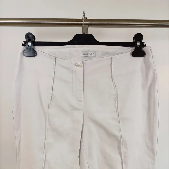 Pantalon blanc Vintage - tribal bas du dos - Blancheporte - taille 40 Couture apparentes A383 - photo numéro 4