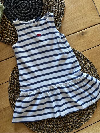 Robe marine coton