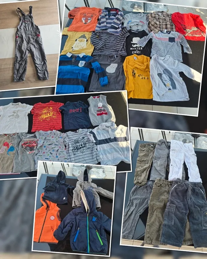 Lot 32 vêtements garçon 24 mois - 2 ans