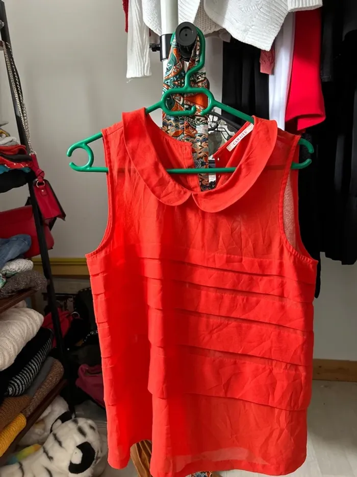 Blouse col Claudine camaïeu