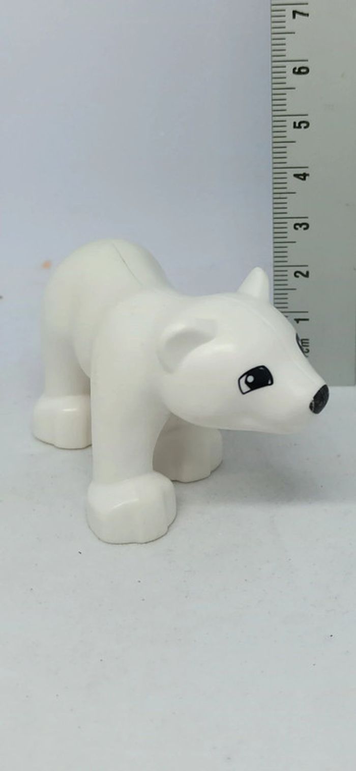 Bébé ours polaire blanc lego duplo