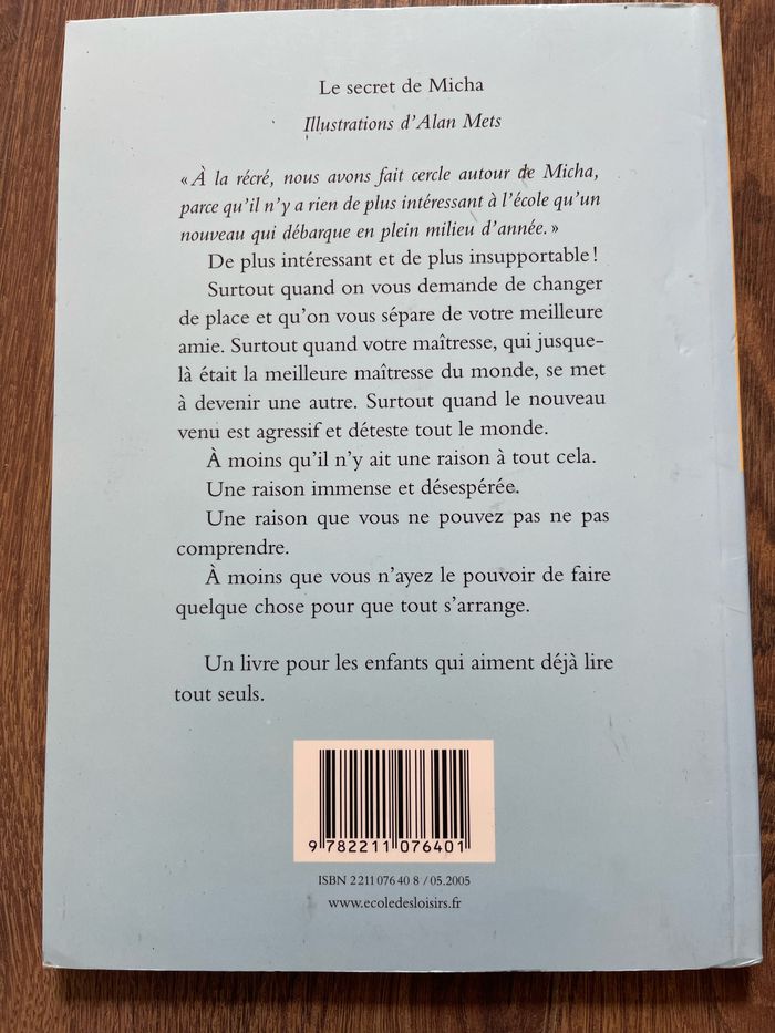 Livre Le secret de Micha de Valerie Zenatti - photo numéro 2