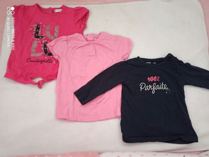 3 t-shirt 12 M