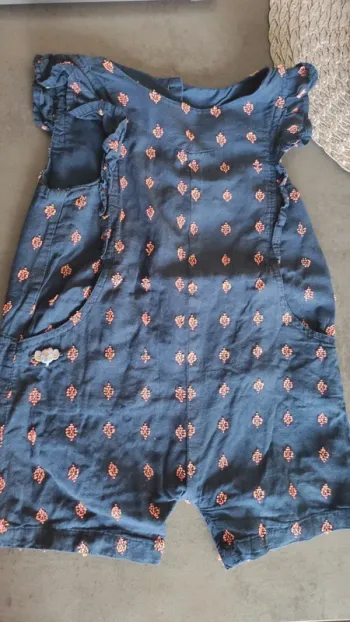 Combi short bébé fille 18/24 mois