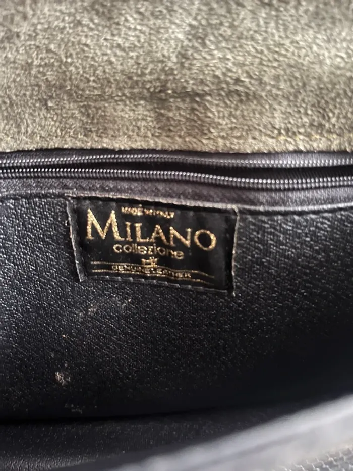 Sac à bandoulière vintage effet python – Chaîne métal – Milano Style - photo numéro 3