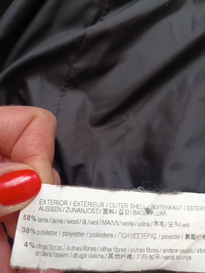 Manteau veste blazer en laine marron Pull & Bear taille L - photo numéro 3