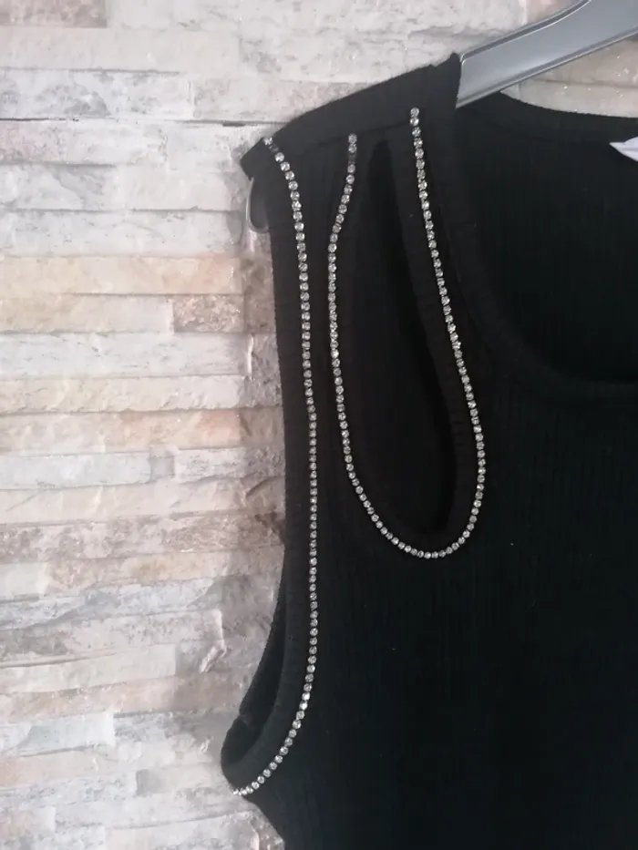 Top /haut / débardeur  avec bijoux Nafnaf Taille L - photo numéro 5