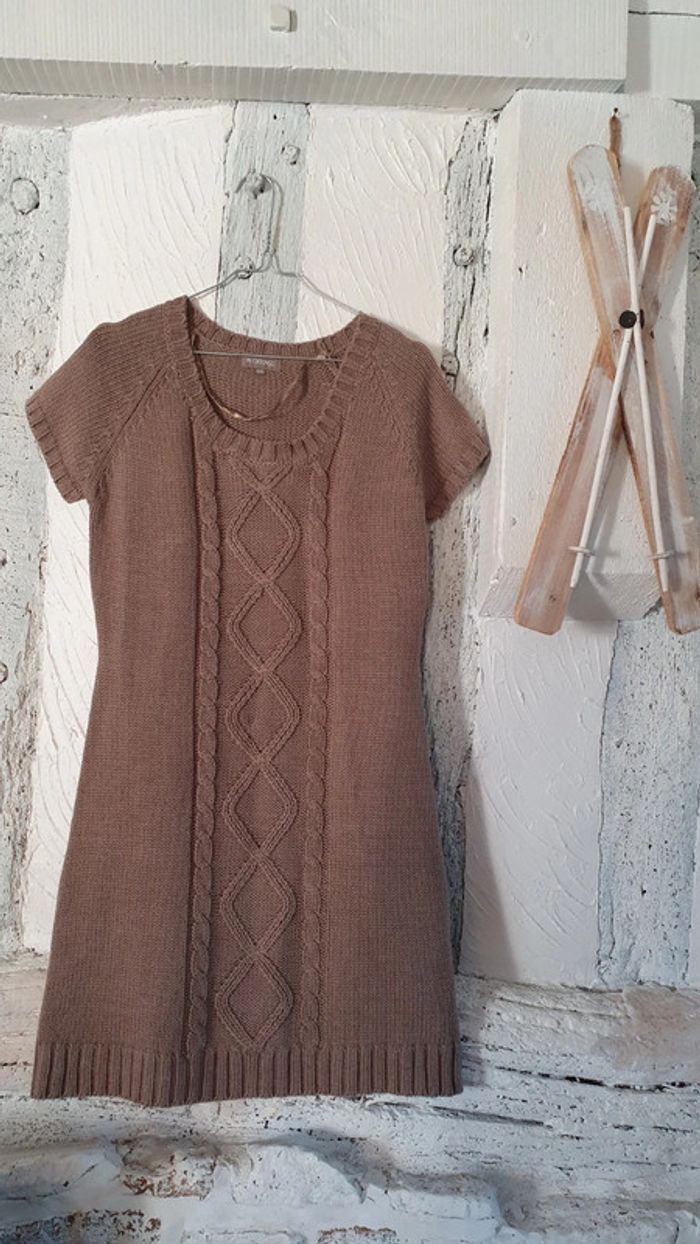 Robe pull camel - photo numéro 3