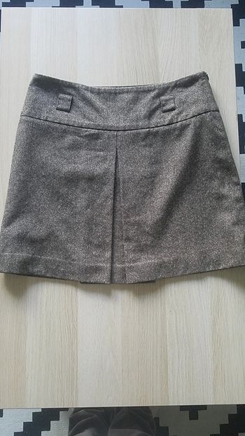 Jupe marron camaïeu tweed