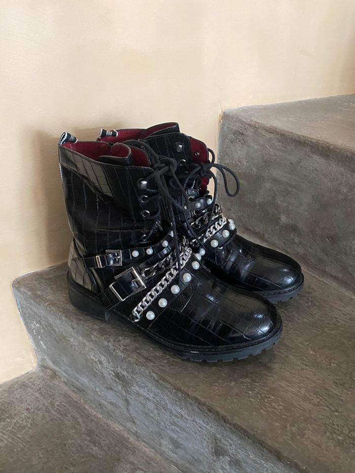 Boots fantaisie noire Erynn 41 - photo numéro 2