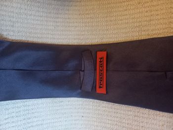 Cravate vintage violette – Frascati – 100 % soie – Imprimé dragon