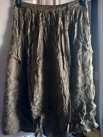 Jupe porte feuille verte Massimo Dutti