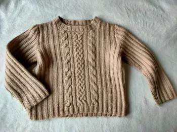 Pull fait main 5-6 ans