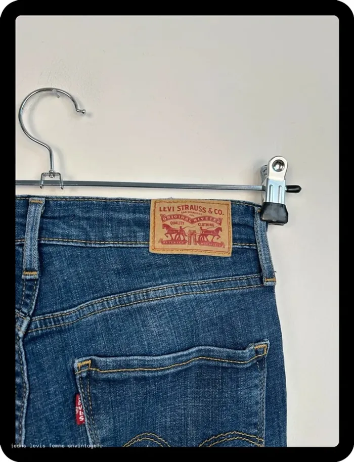 Jean Levi's Femme 721 High Rise Skinny Marine | Taille W29 L30 FR38 | BP143 - photo numéro 8