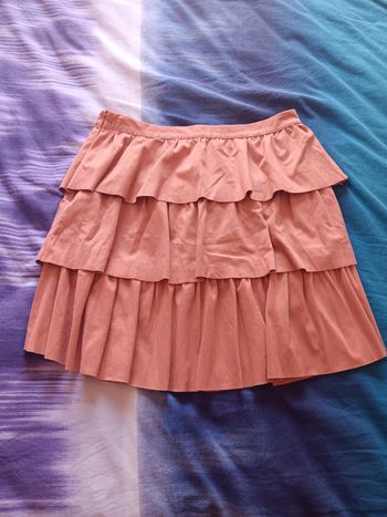 Jupe courte en velours ras