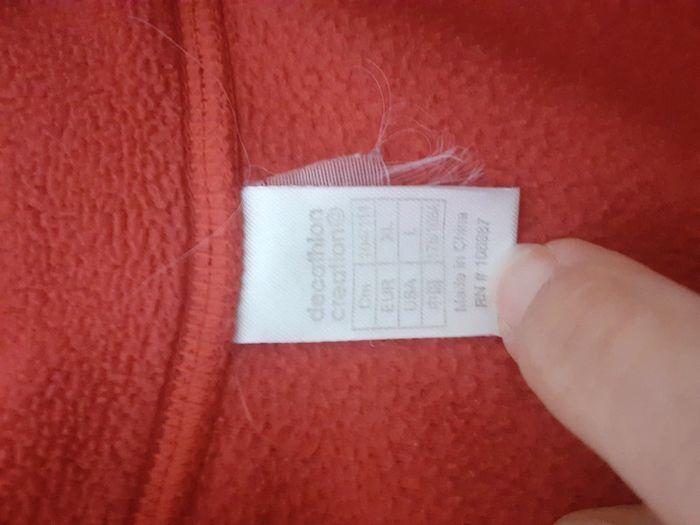 Polaire rouge XL - photo numéro 3