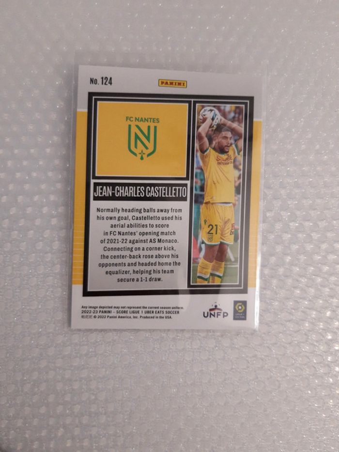 Carte panini score ligue 1 n124 - photo numéro 2